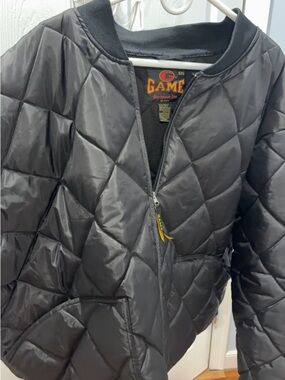 Quilted Black Bomber Jacket